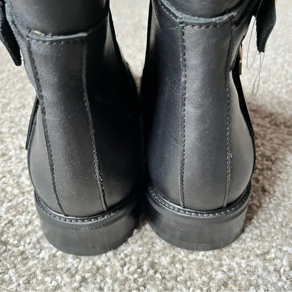 NEW Maje Leather Ankle Boots Black 39 - Picture 6 of 12